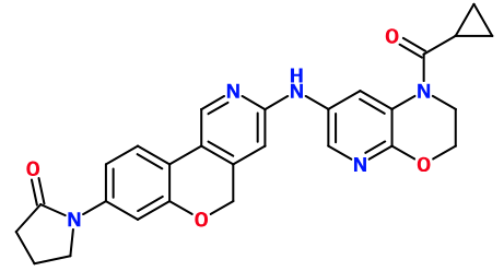 (image for) MC085483 1-[2-(1-Cyclopropanecarbonyl-2,3-dihydro-1H-pyrido[2,3-b][1,4]oxazin-7-ylamino)-10H-9-oxa-3-aza-phenanthren-7-yl]-pyrrolidin-2-one